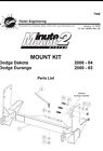 7165 Fisher Snow Plow Truck Mount Dodge Dakota Durango To Pushplate