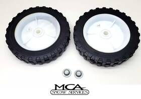 32112-14 Aftermarket 145-0701 Toro 2 Wheels And Push Nuts 66-6510