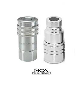Aftermarket Fem-501-8fp Hydraulic Quick Coupler 1/2 Flush Fase And Nipple Fem-502-8fp