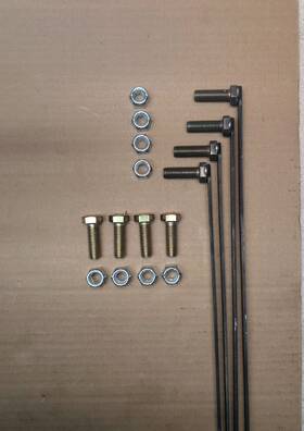 7167-66483 Aftermarket Fisher 7167 Snow Plow Mount Bolt Kit Minute 2 66483 2002-2005 Dodge 1500