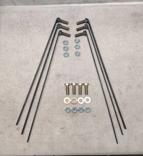 7170-1 Aftermarket Fisher 7170-2 40833 Snow Plow Mount Bolt Kit 2003-2009 Dodge Ram 2500 3500