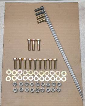 7176-64677 Aftermarket Fisher 7176 Snow Plow Mount Bolt Kit Minute 64677 2005-2007 Ford Superduty F250