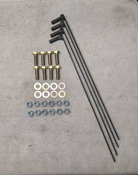 Aftermarket Fisher 7180-42107 7180 Snow Plow Mount Bolt Kit 42107 Minute 2006-2008 Dodge Ram 1500