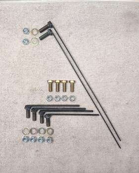 7193-41539 Aftermarket Fisher 7193 Snow Plow Mount Bolt Kit 41539 Minute Ii 2007-2017 Jeep Wrangler Jk