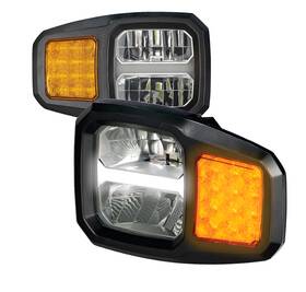 571.ld6510hpl-k Automann Led Snow Plow Headlight Set With Heated Lens