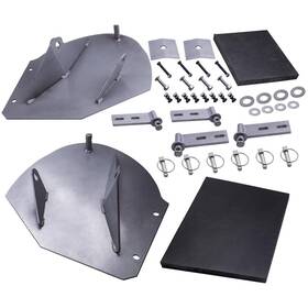 Ae2i17 Bfo Heavy Duty Snow Plow Pro-wing Blade Extenders Extensions Additional 20 Inch For Pw22
