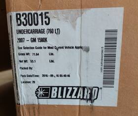 B30015 Blizzard Undercarriage Plow Mount For Gmc/chevrolet 1/2 Ton Trucks