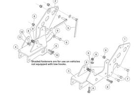 69982 Blizzard Plows 2011-2019 Chevy Gmc 2500 3500 Plow Mount Power Hitch 2