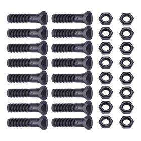 Unc-11 Bolewin 717382534275 16 Pcs Blades Cutting Edge Plow Bolts And Nuts 5/8 Inch X 2-1/4 Black