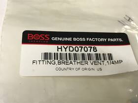 Hyd07078 Boss Breather Vent Fitting 1/4 Inch Mp