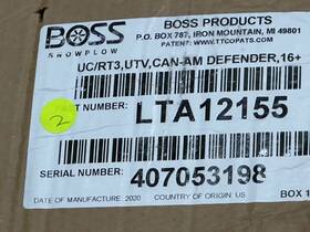 Lta12155 Boss Snowplow Mount #lta12155 Uc/rt3 Utv Can-am Defender 16-20