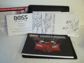 Msc09607-8 Boss New Snow Plow Dxt V And Straight Blade Plows Owners Manual