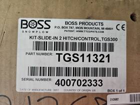 Tgs11321 Boss Hitch/control Kit For Tgs300 Spreder