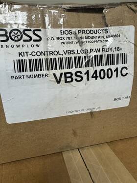 Vbs14001c Boss Part # Vbx Spreader Control Kit