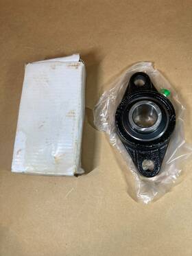 Ab2h18s Buyers 2-hole Mount Salt Spreader Auger Bearing - 1-1/8 Inch Inner Diameter
