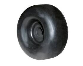 B1001 Buyers Single 2.5 Black Round Rubber Bumper