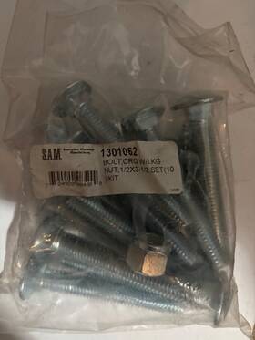 1301062 Buyers Products 2- Sam Cutting Edge Nuts And Bolts To Fit Meyer/diamond