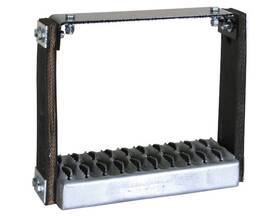 5231112 Buyers Products Flexible Rubber Step With Galvanized Steel Diamond Tread - 12x11in