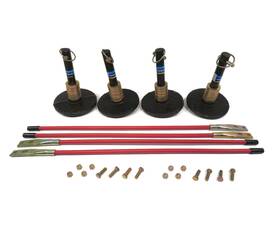 8000150002 Buyers Products 4 Plow Shoes And Blade Guides For Boss Dxt V Xt Htx-v Ext Htx