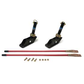 800065 Buyers Products Set Of 2 Square Snow Shoes And Blade Guides For Western Pro-plow