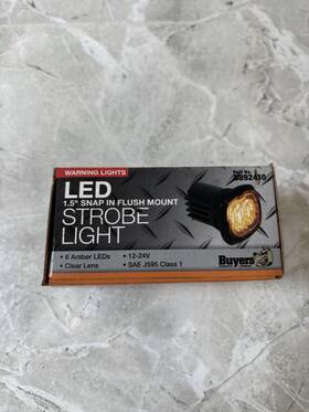 8892410 Buyers Products 1.5 Inch Flush/surface Mount Amber Led Strobe Light New In Box