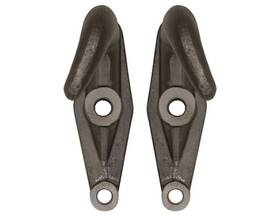 B2801a Buyers Products 2-hole Plain Finish Drop-forged Heavy Duty Towing Hook Pairs