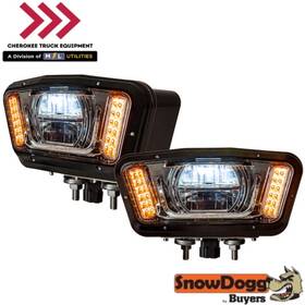 16160800 Buyers Products Company Snowdogg Illuminator Led Plow Lights Pair Of 2