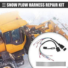 Carpopart 767153529177 1 Set 9 Pin Truck And Plow Side Repair Harness With Cover For Western Snow