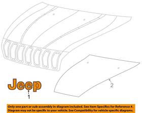 55157089ac Chrysler Oem Jeep Liftgate Tailgate-emblem Badge Nameplate