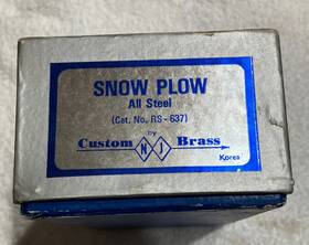 Rs-637 Custom Brass Snow Plow H.o