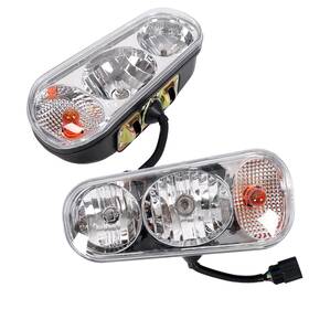 Et-058 Ecotric Universal Halogen Snow Plow Lights Kit Compatible With Boss Western Et-058 Ecotric Universal Halogen Snow Plow Lights Kit Compatible With Boss Western