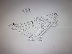 25012483 Edge Hiniker A Frame Weldment Push Fits Scoop C And Poly Torsion Plows