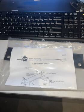 22366 Fisher License Plate Bracket