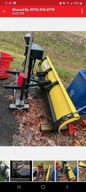 26547 Fisher Homesteader/western Suburbanite 6ft8 Inch Plow Moldboard/frame Toyota Tocoma