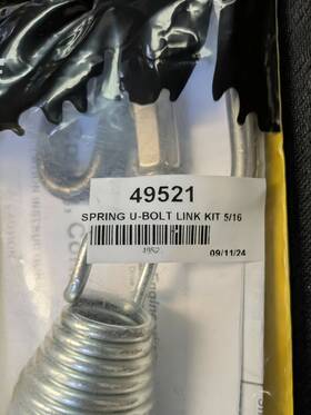 49521 Fisher Spring U-bolt Link Kit 5/16 Oem