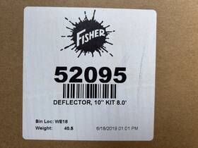 52095 Fisher 8ft Snow Plow Deflector 10 Inch 52095 Fisher 8ft Snow Plow Deflector 10 Inch