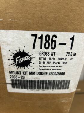 7186-1 Fisher Mount Dodge 4500/5500