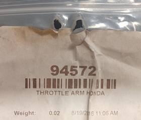 94572 Fisher Oem Ice Breaker Spreader Throttle Arm