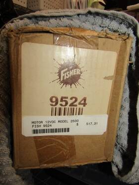 9524 Fisher Genuine Oem Salt Spreader Spinner Motor Speed-caster 1 And 2 2500