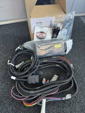 27780 Fisher / Western Truck Side Light Harness 4 Port Green Chevy Hb-3 And Hb-4 Kit