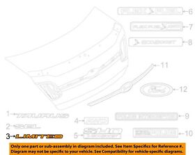 Ag1z5442528c Ford Oem 10-18 Taurus Trunk Lid-emblem Badge Nameplate