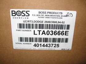 Lta03666e Genuine Oem Boss Plow Rt3 Undercarriage Truck Mount 1994-2002 Dodge 1500 2500 3500