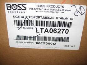 Lta06270 Genuine Oem Boss Snow Plow Inch Rt3 Htx Sport Duty Only Truck Mount 04-15 Nissan Titan
