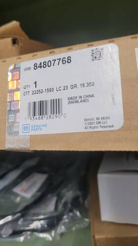 84807768 Gm Genuine Chrome Rear Side Door Outside Handle Oem #84807768