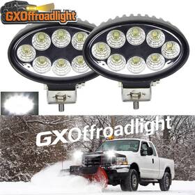 Gxoffroadlight T83030 Snow Plow 7 Inch White Led Work Lights Truck Tractor Headlight Suv Utv