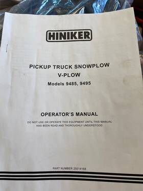 Hiniker 25014163 Parts Box V-plow Electrical