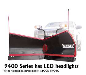 9485 Hiniker V Plow 8.5ft Poly Torsion Trip Edge Snow Heavy Duty Leds Qh2