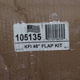 105135 Kfi Plow Flap Black Steel Gr50 48 Inch