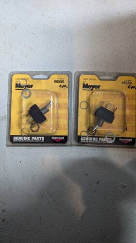 08550 Meyer New Lot Of 2 Genuine Oem Snow Plow Light Headlight Toggle Switch #