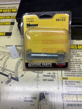 09122 Meyer Snowplow Oem King Bolt Pt.#